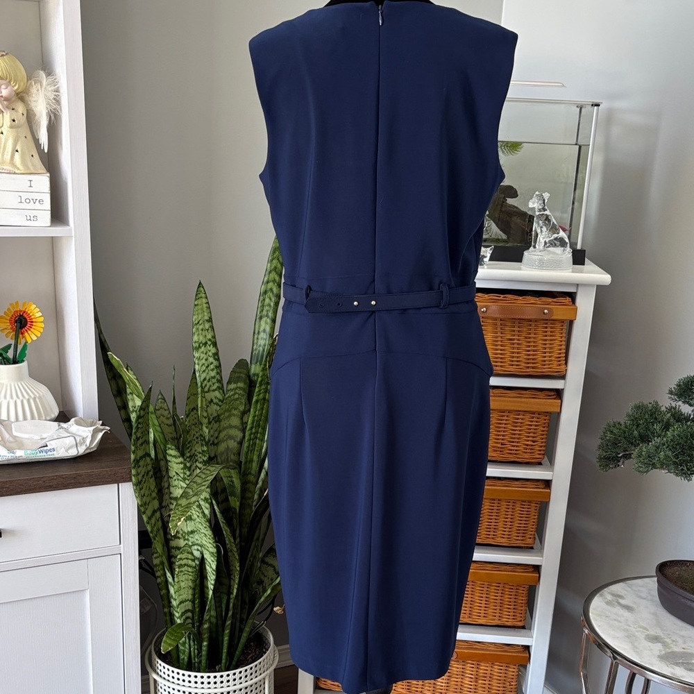 Frank Lyman Design Classic Blue Midi Dress - Picture 3 of 6